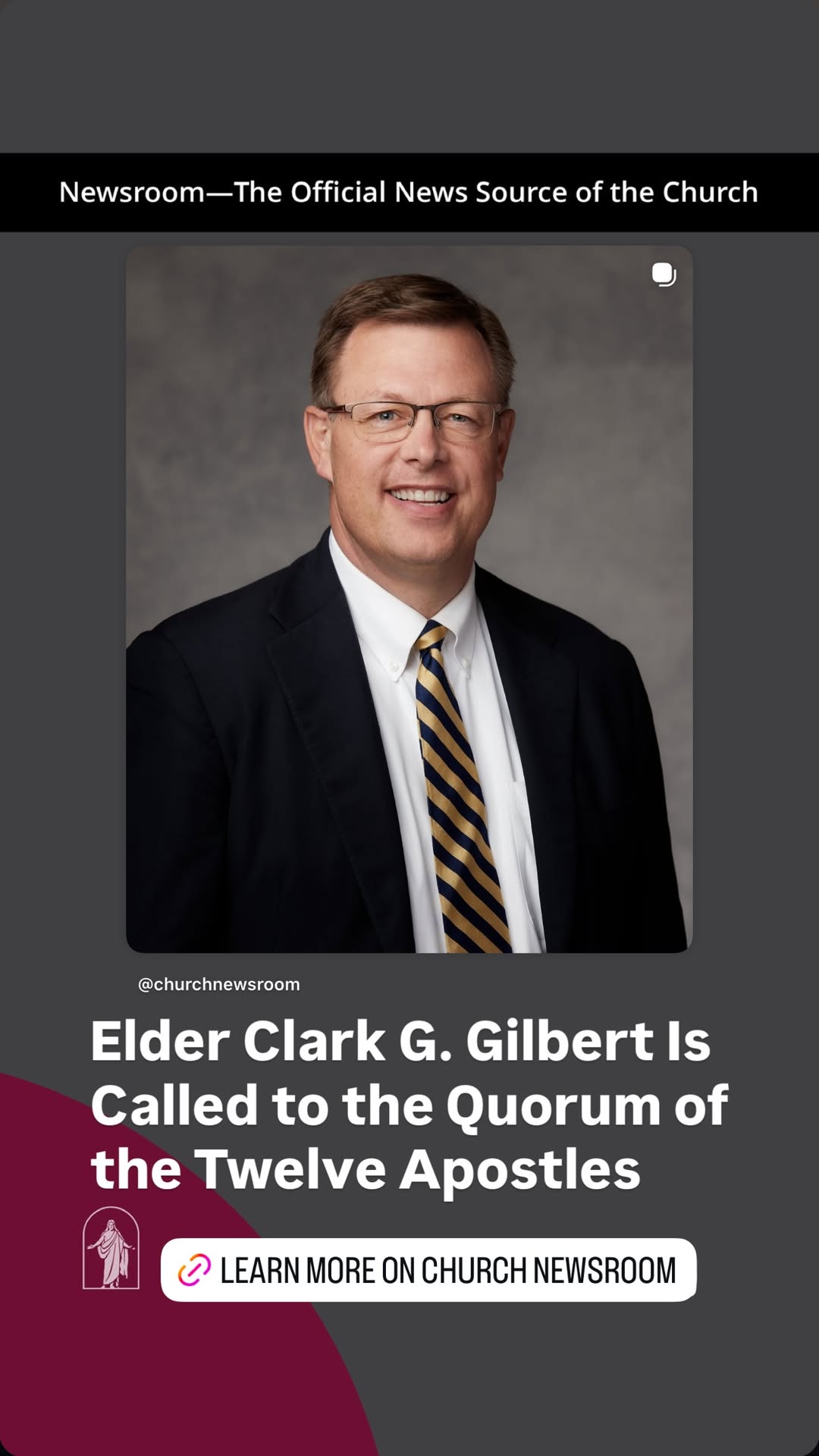 Elder Clark G. Gilbert Called to the Quorum of the Twelve Apostles