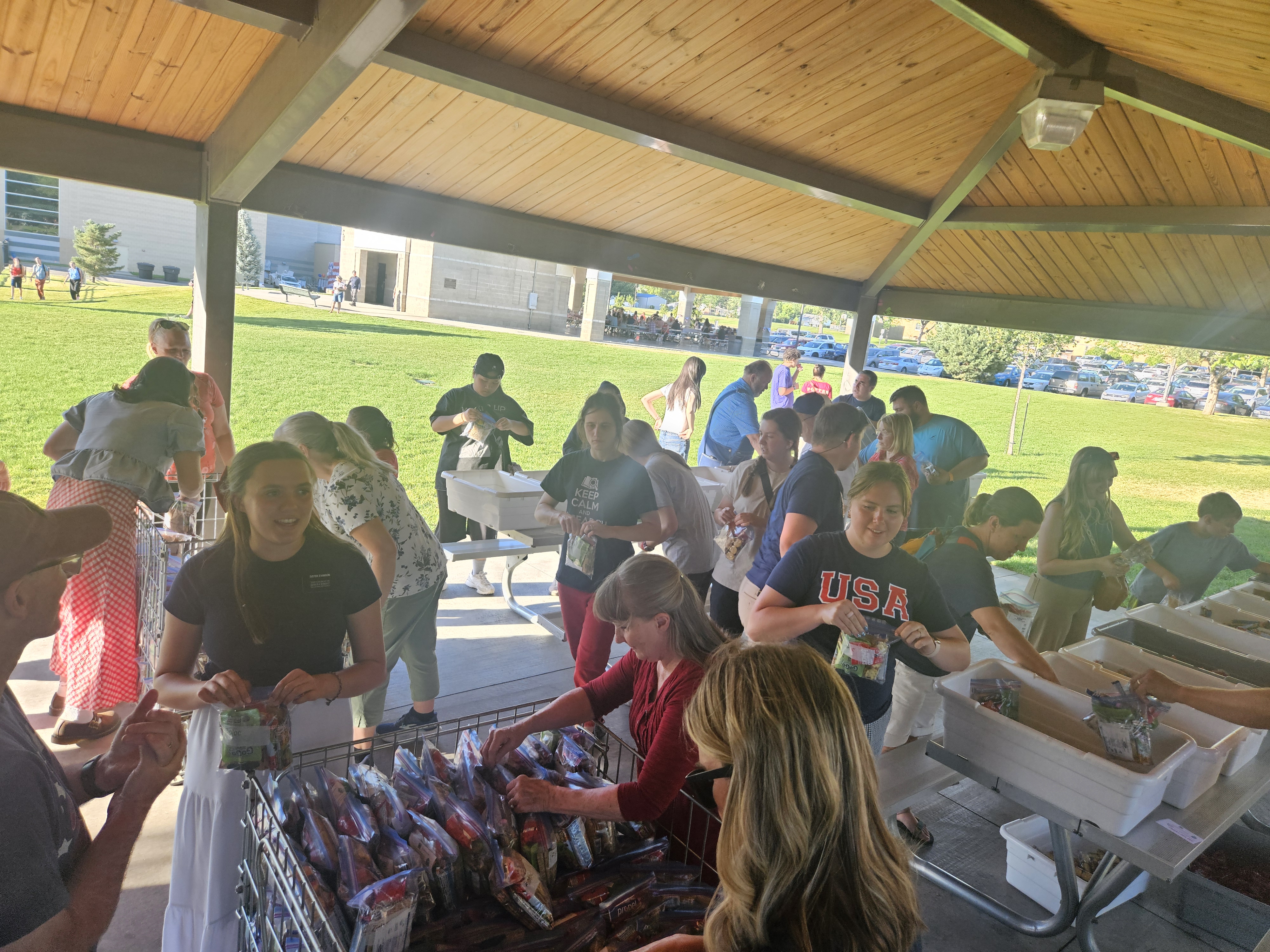 Bountiful Food Bank 250 celebration 2500 food packs
